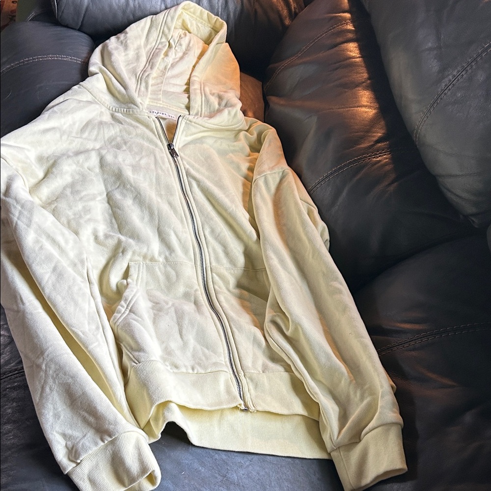 Aeropostale pale yellow Hoodie Jacket